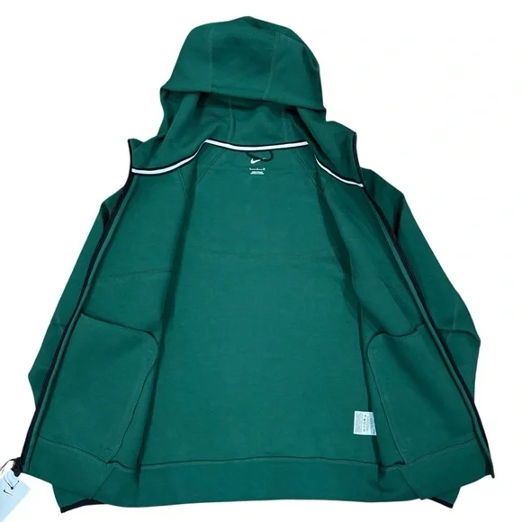 Nike Tech Fleece Windrunner Gorge Green Ful Zip Hoodie Jacket - Picture 3 of 4